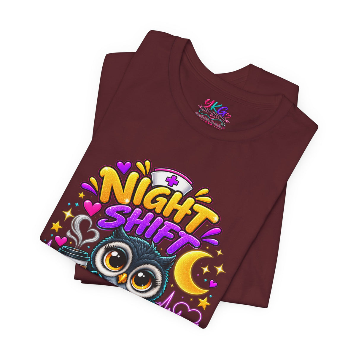 Night Shift Nurse T‑Shirt – "Night Shift: Saving Lives While Everyone Else Is Dreaming"