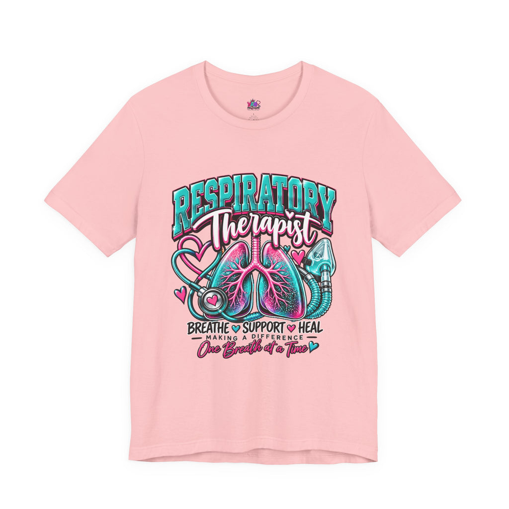 Respiratory Therapist T-Shirt – Breathe Support Heal Pulmonary Care Tee