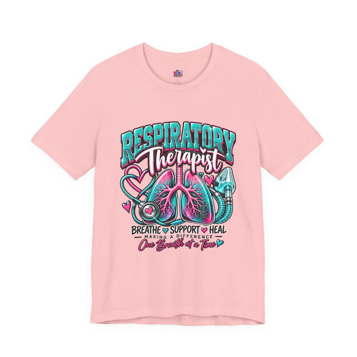 Respiratory Therapist T-Shirt – Breathe Support Heal Pulmonary Care Tee