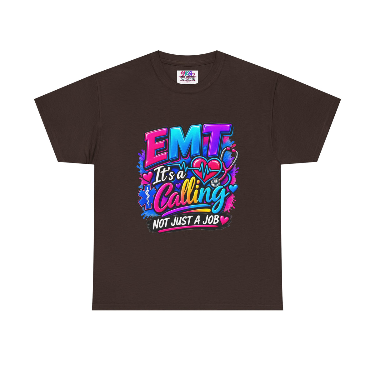 EMT T-Shirt — “It’s a Calling, Not Just a Job” Colorful EMS Tee