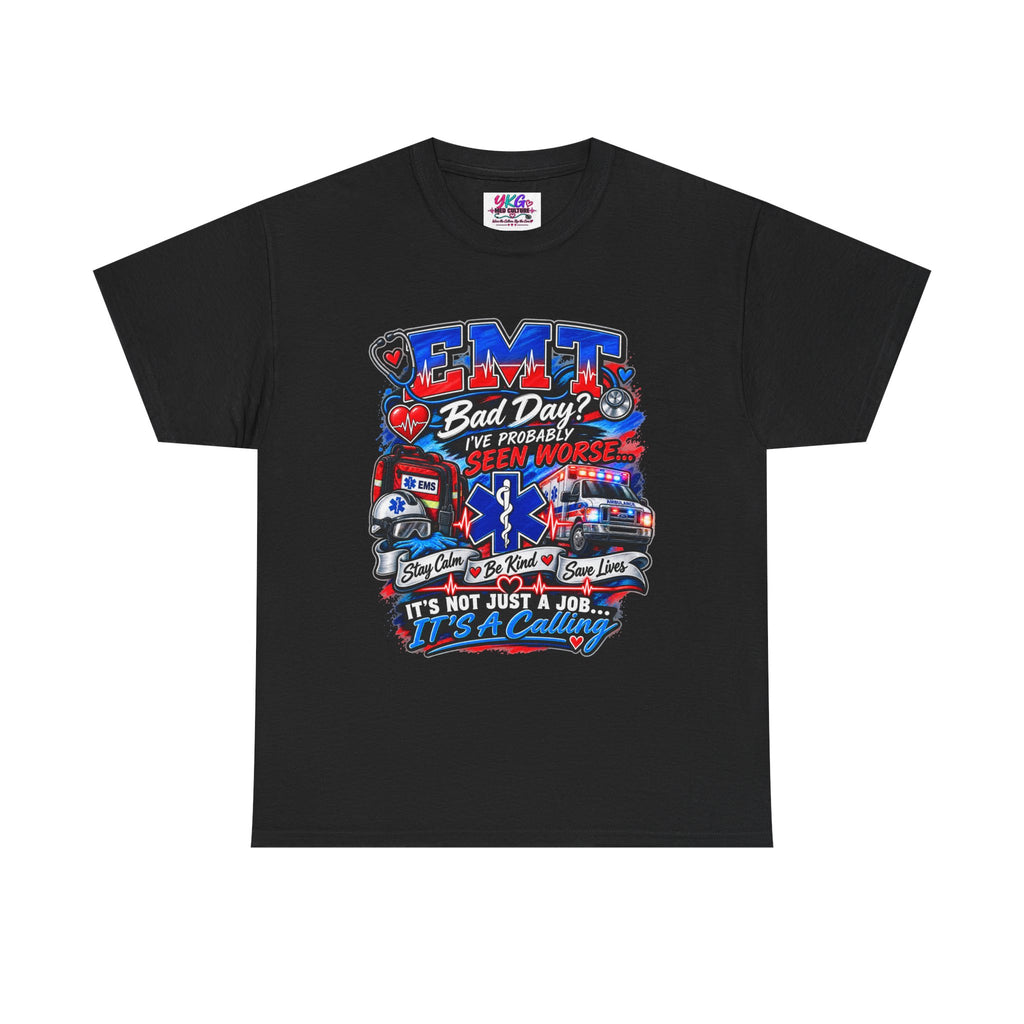 EMT Rescue Tee - "Bad Day? I've Probably Seen Worse" Paramedic Shirt