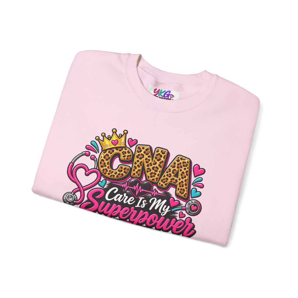 CNA Care Is My Superpower Crewneck Sweatshirt