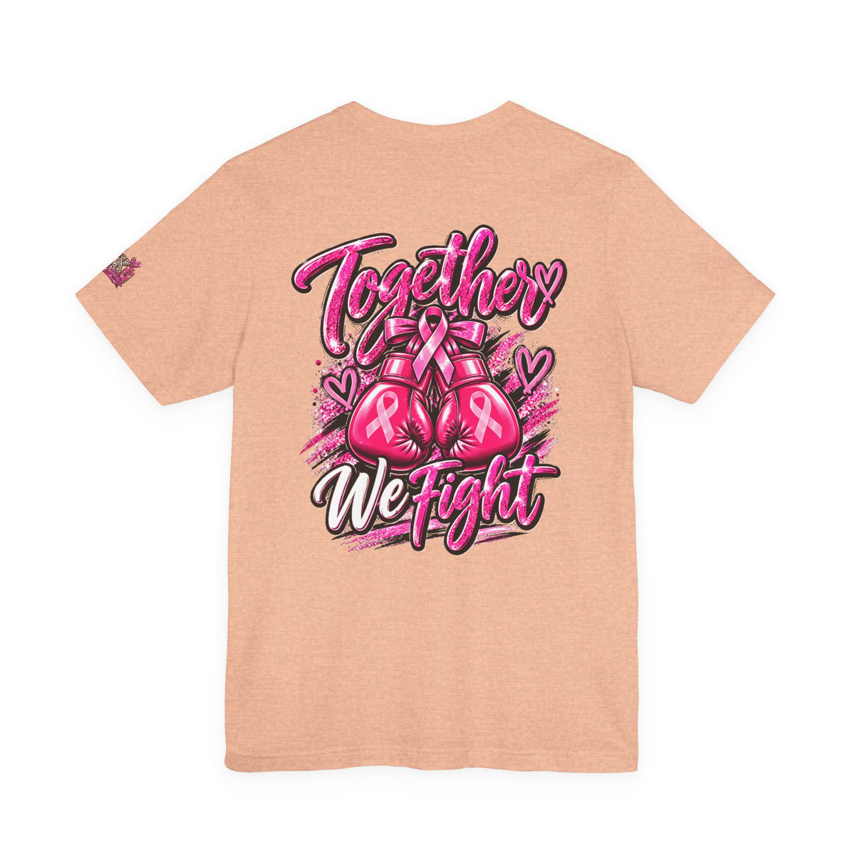 Breast Cancer Awareness Healthcare Heroes Tee — "Together We Fight" Pink Ribbon Shirt