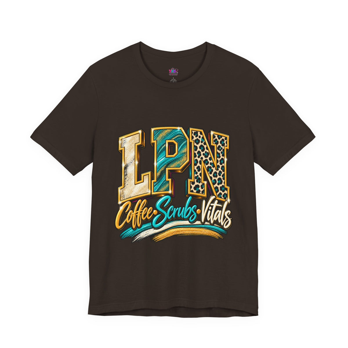 LPN Coffee Scrubs Vitals Tee — Nurse Graphic T-Shirt for Licensed Practical Nurses