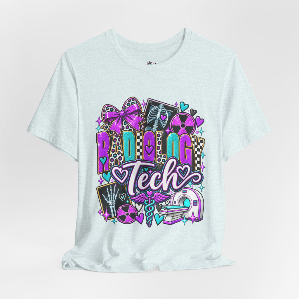 Radiologic Tech Graphic Tee — Cute X-Ray & Hearts Radiology Shirt