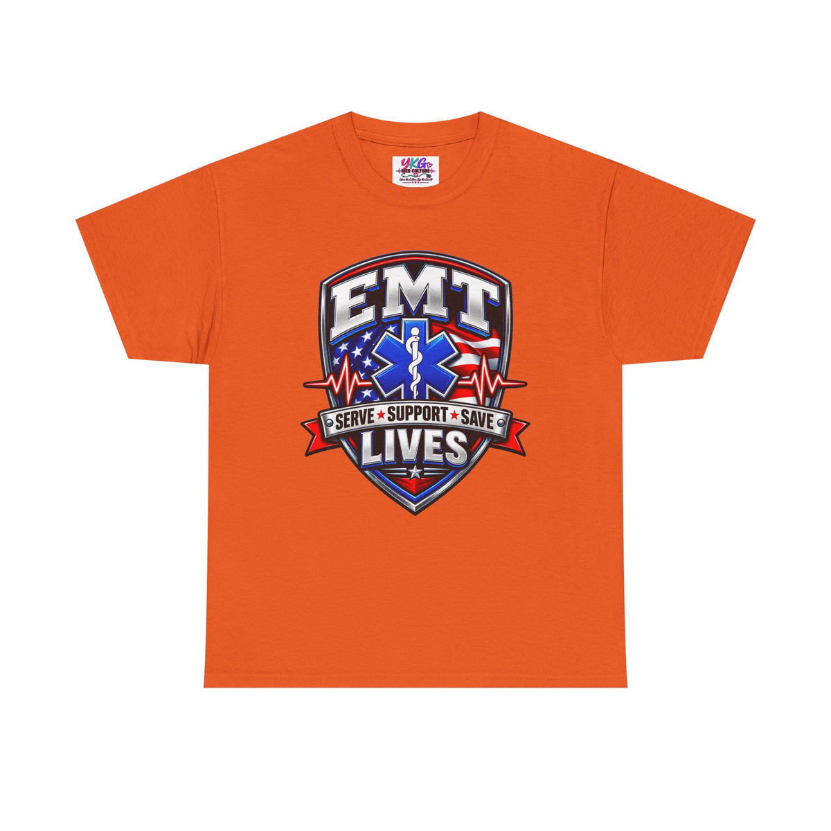 EMT Lives Tee — "Serve • Support • Save" EMS Shield Shirt