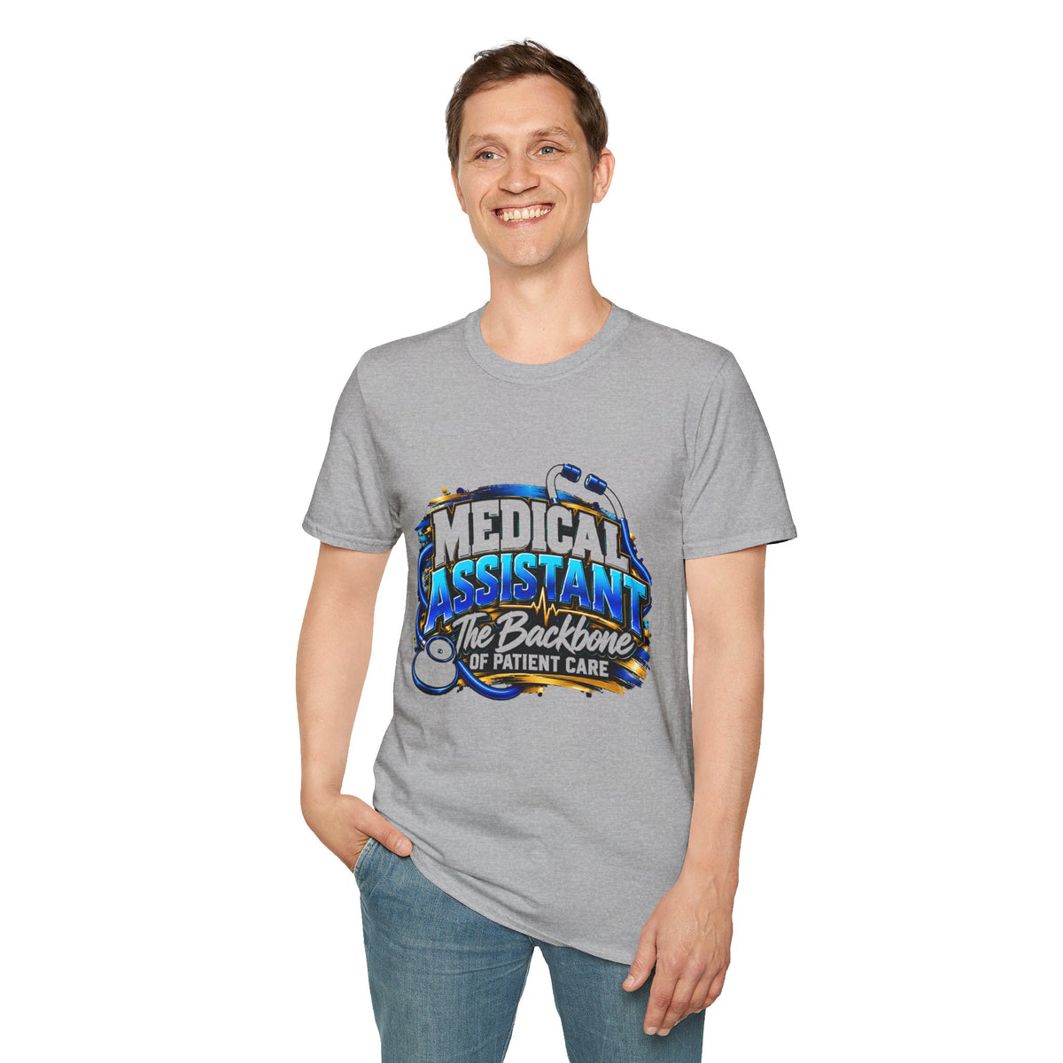 Medical Assistant T-Shirt — "The Backbone of Patient Care" Appreciation Tee