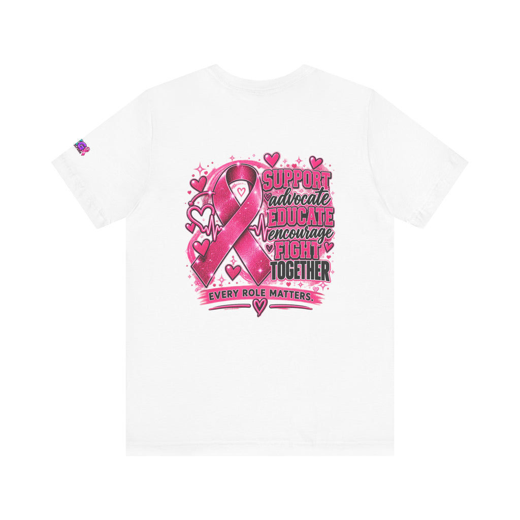 Breast Cancer Awareness Tee — "Healthcare Heroes Wear Pink" Support Ribbon Shirt