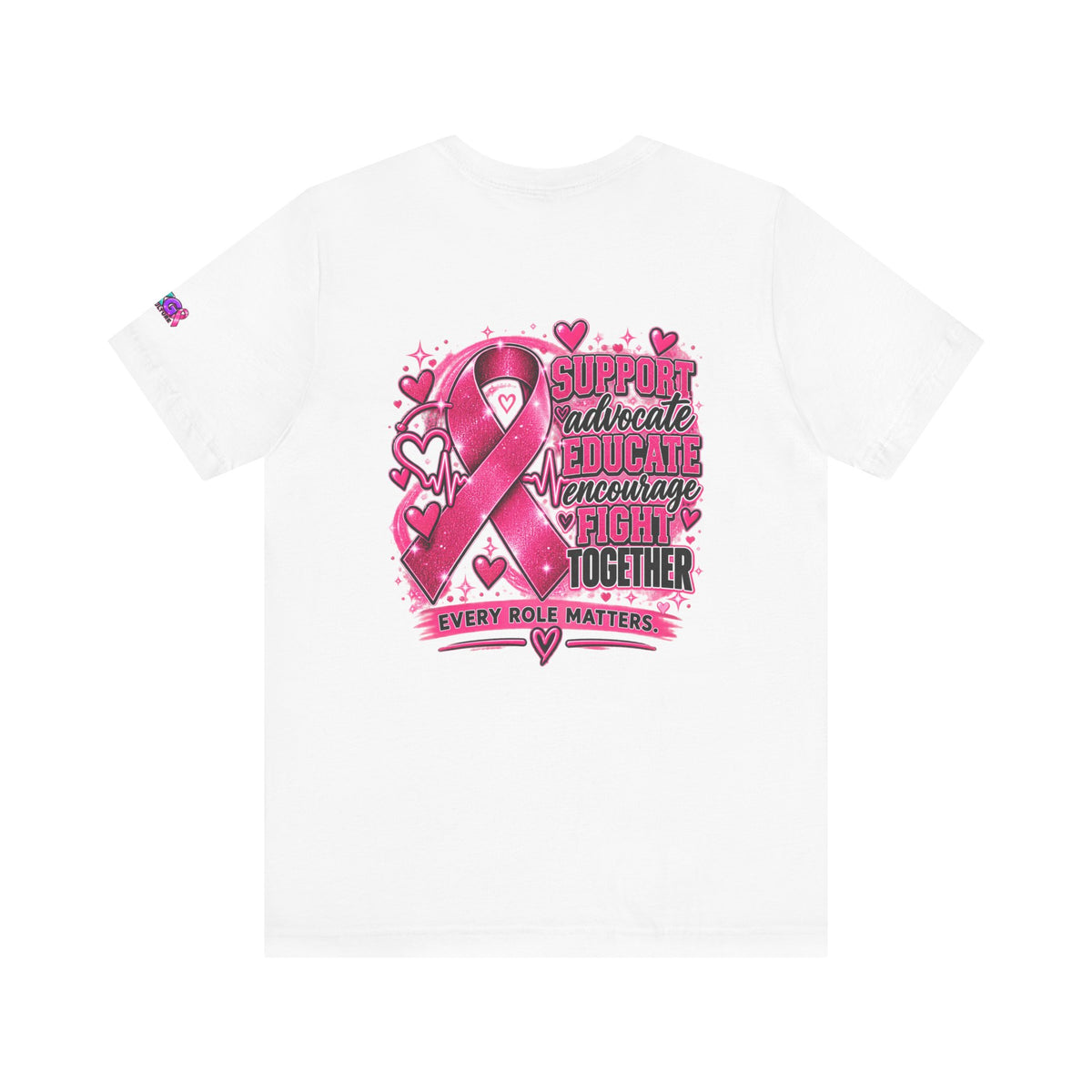 Breast Cancer Awareness Tee — "Healthcare Heroes Wear Pink" Support Ribbon Shirt