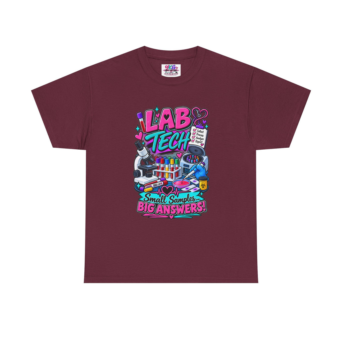 Lab Tech T-Shirt — “Lab Tech: Small Samples, Big Answers” Graphic Tee