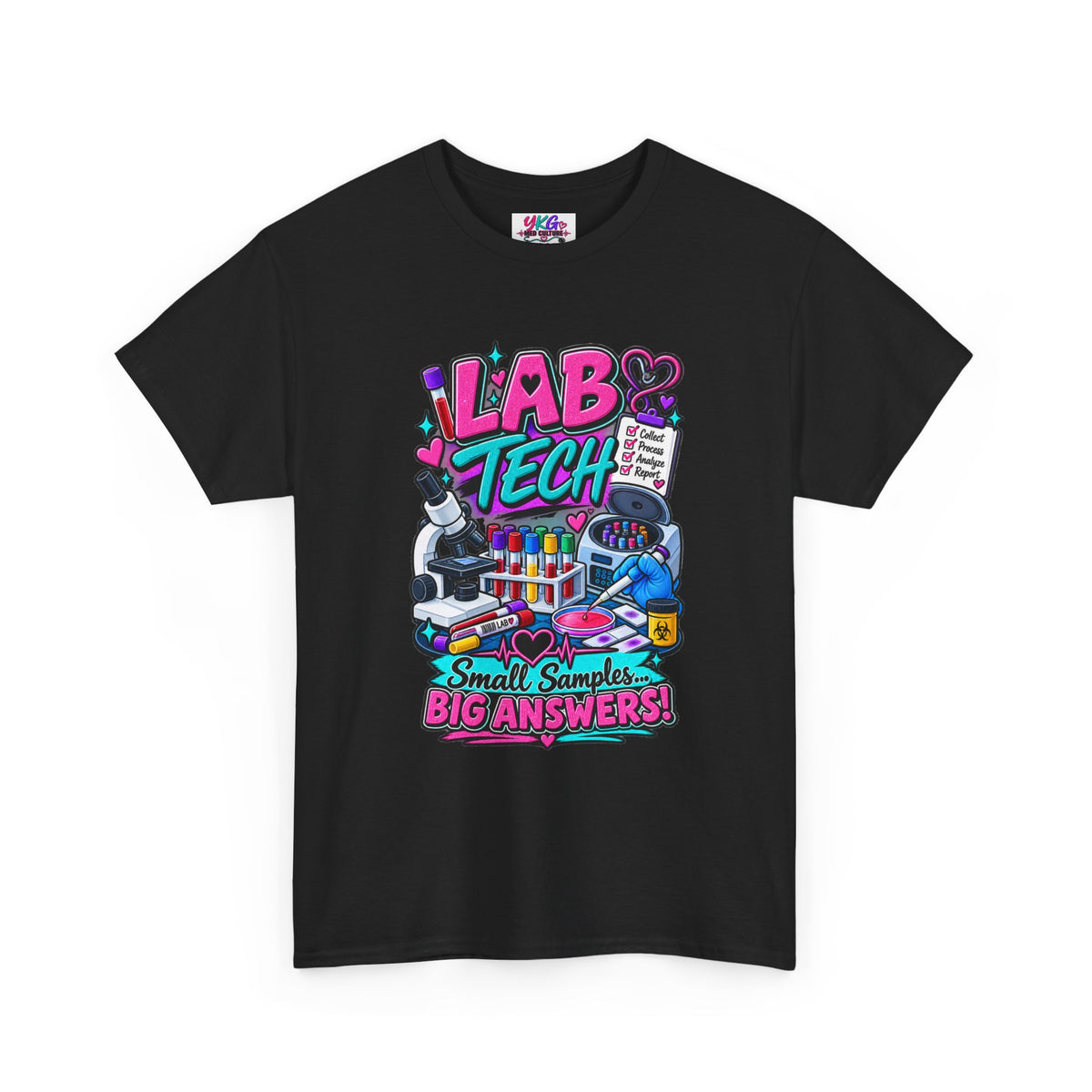 Lab Tech T-Shirt — “Lab Tech: Small Samples, Big Answers” Graphic Tee