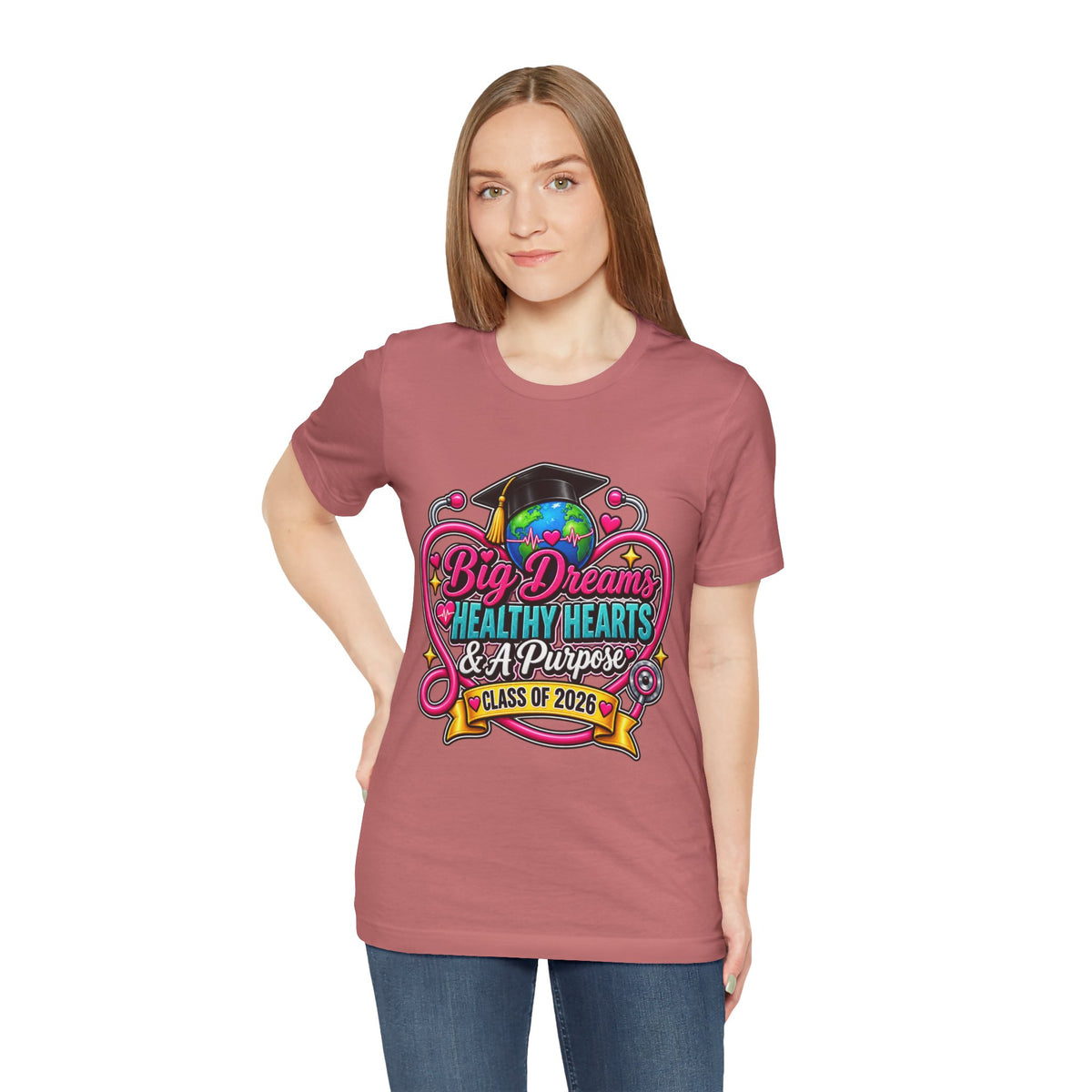 Graduation Tee — "Big Dreams, Healthy Hearts & A Purpose" Class of 2026