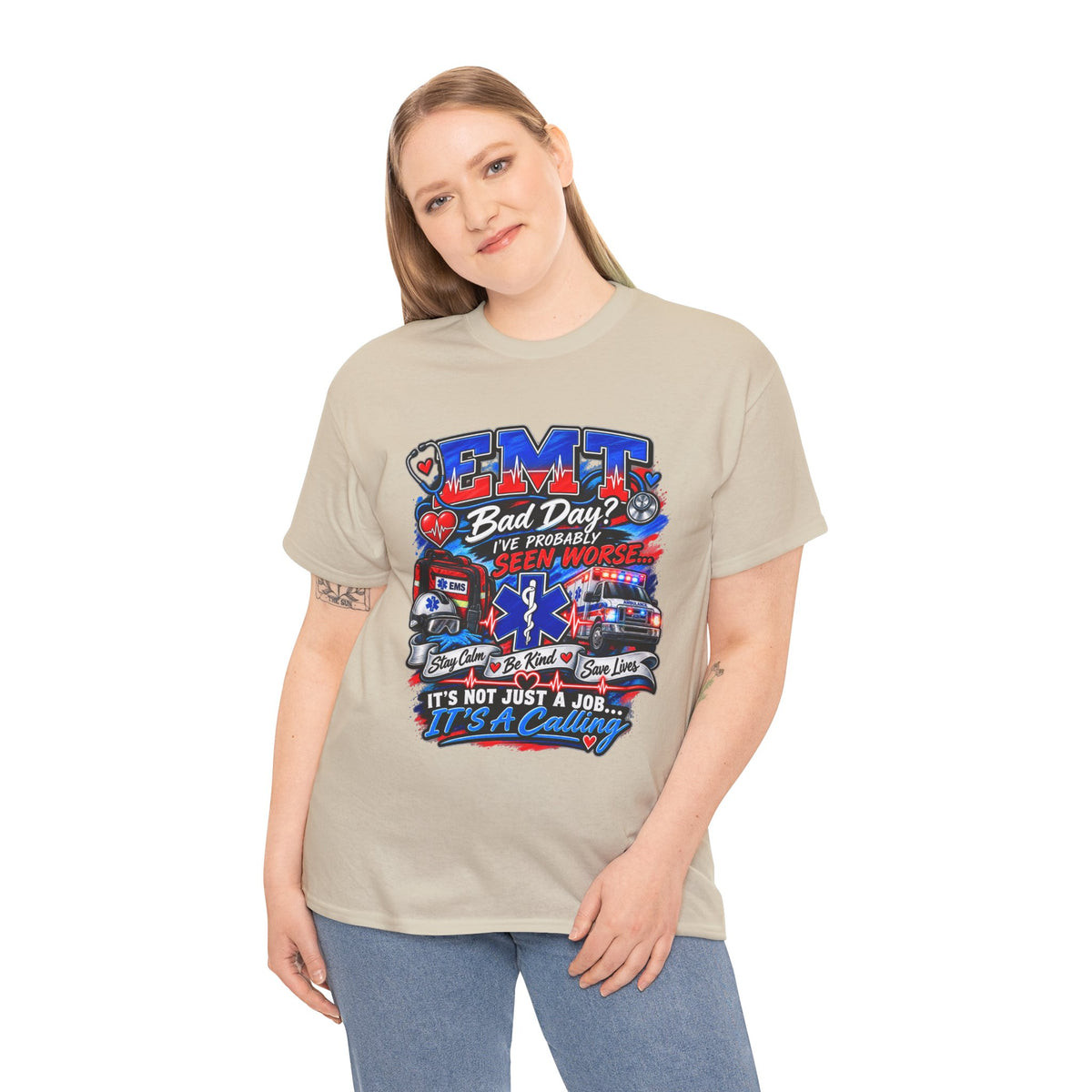 EMT Rescue Tee - "Bad Day? I've Probably Seen Worse" Paramedic Shirt