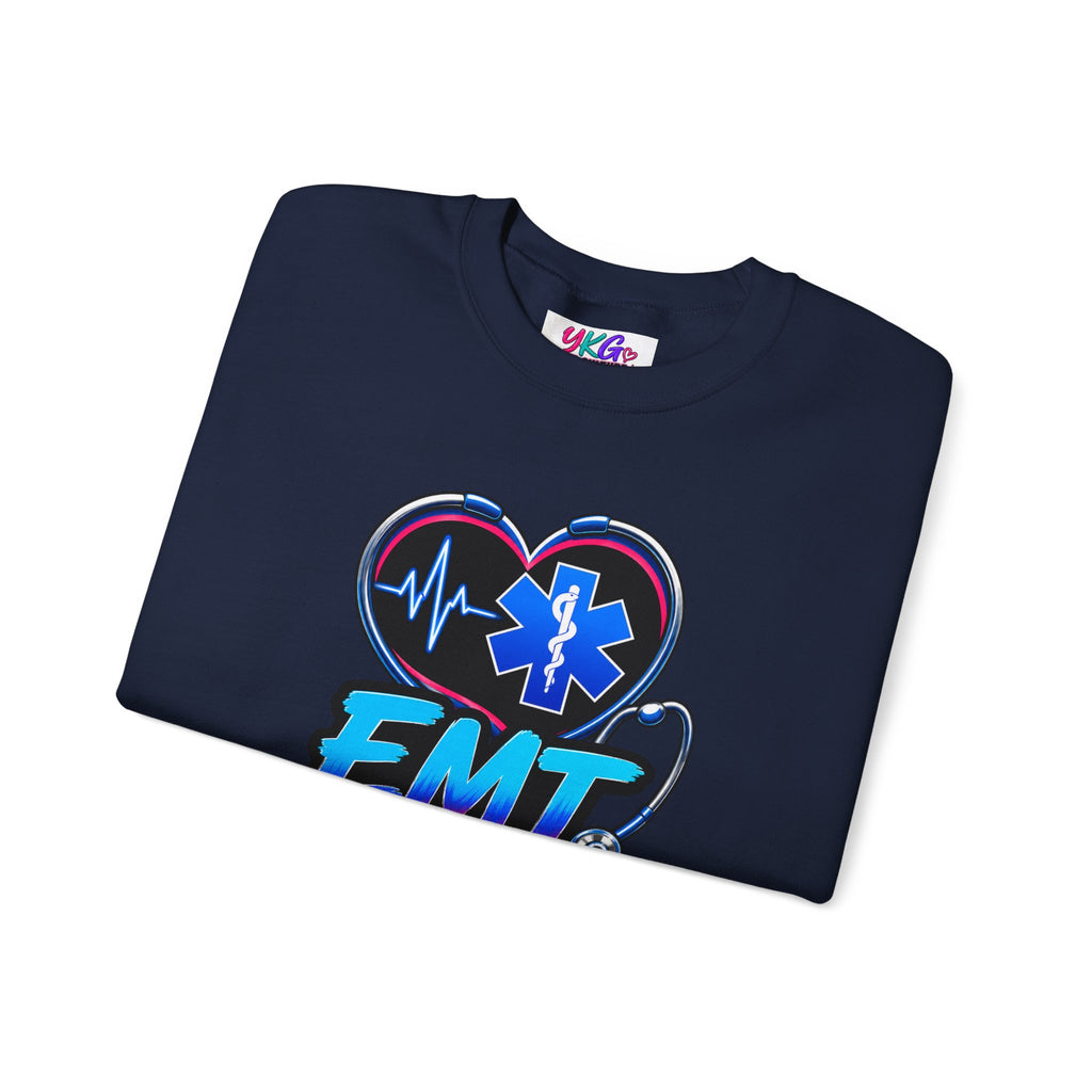 EMT Crewneck Sweatshirt — "Trained • Prepared • Ready to Respond" Paramedic Pullover