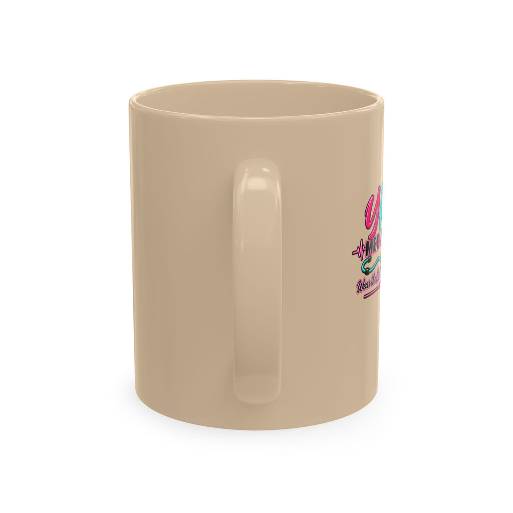 Grateful Thankful Blessed Nurse Mug — Floral Stethoscope Ceramic Coffee Cup
