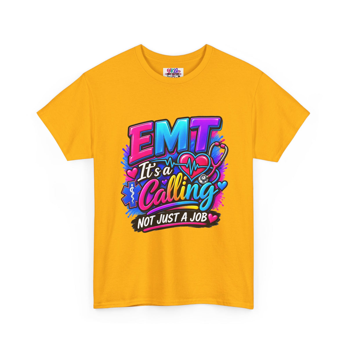 EMT T-Shirt — “It’s a Calling, Not Just a Job” Colorful EMS Tee