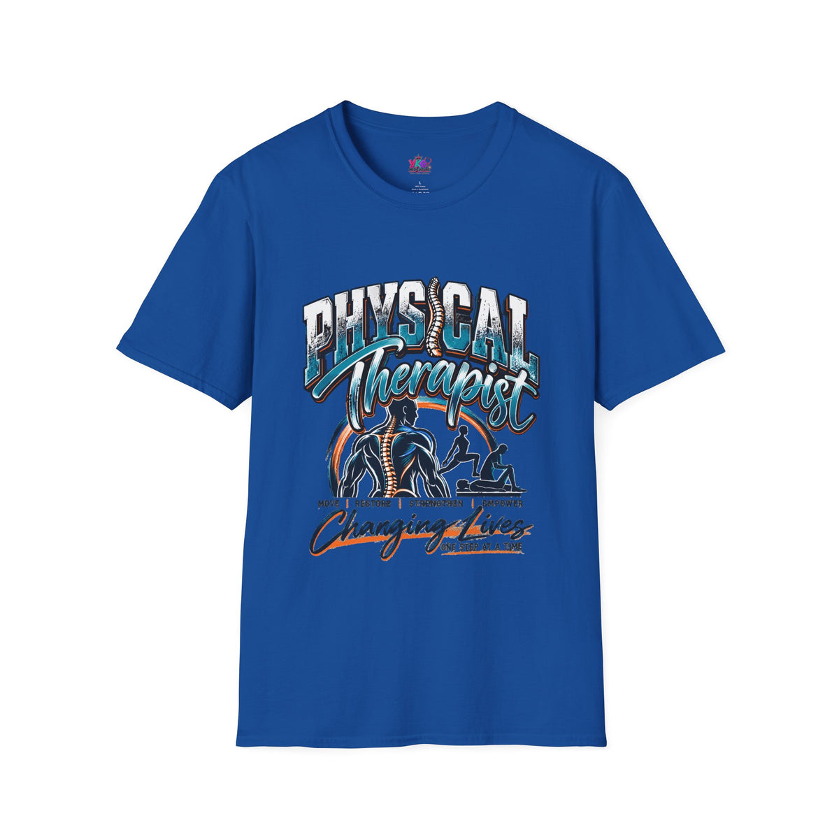 Physical Therapist T-Shirt – "Changing Lives One Step at a Time" Graphic Tee