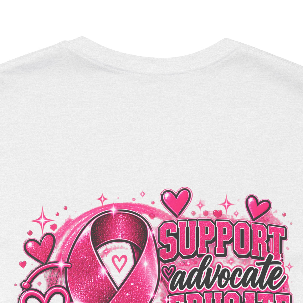Breast Cancer Awareness Tee — "Healthcare Heroes Wear Pink" Support Ribbon Shirt