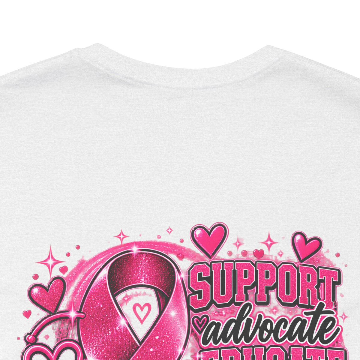 Breast Cancer Awareness Tee — "Healthcare Heroes Wear Pink" Support Ribbon Shirt