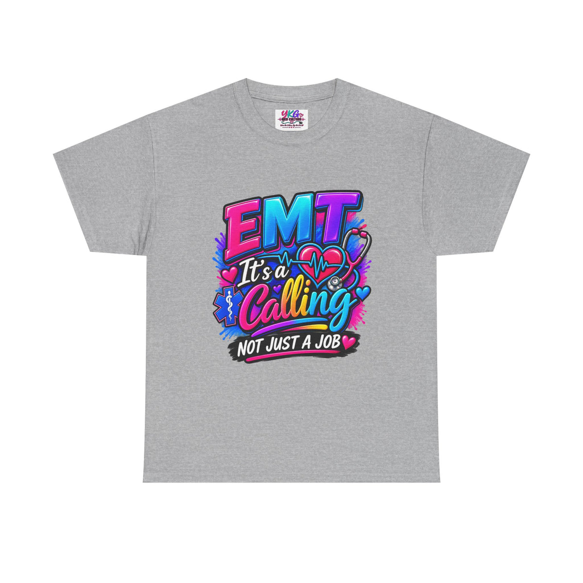 EMT T-Shirt — “It’s a Calling, Not Just a Job” Colorful EMS Tee