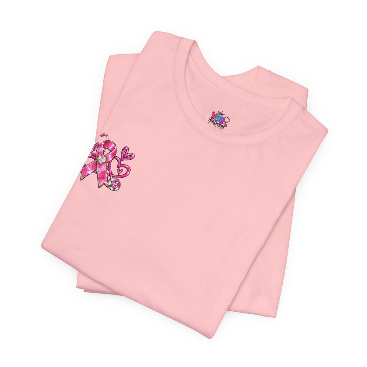 Hope Looks Good On Healthcare Workers T-Shirt — Breast Cancer Awareness Healthcare Tee