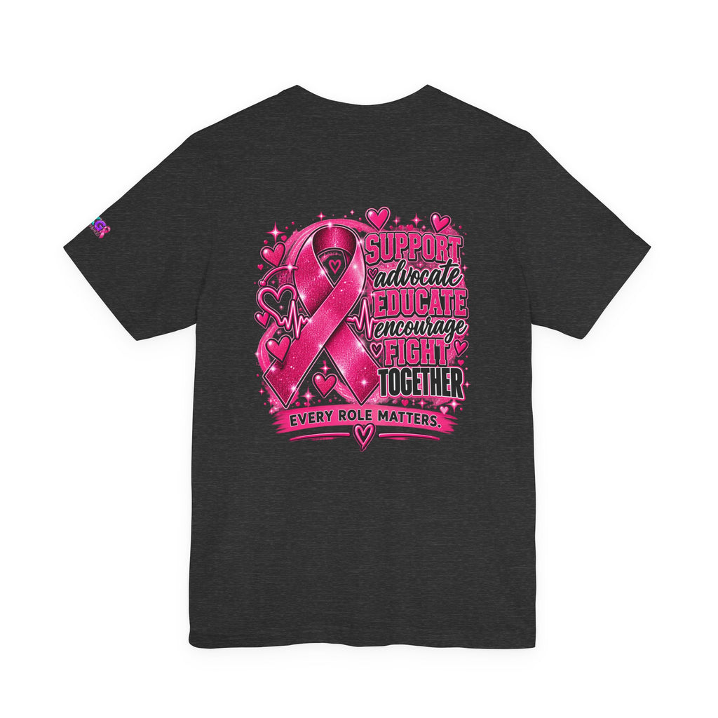Breast Cancer Awareness Tee — "Healthcare Heroes Wear Pink" Support Ribbon Shirt