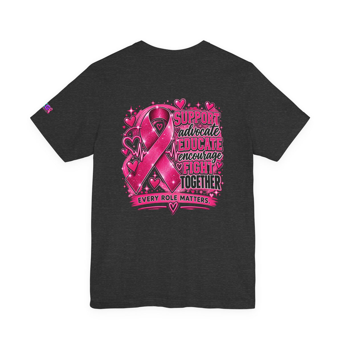 Breast Cancer Awareness Tee — "Healthcare Heroes Wear Pink" Support Ribbon Shirt