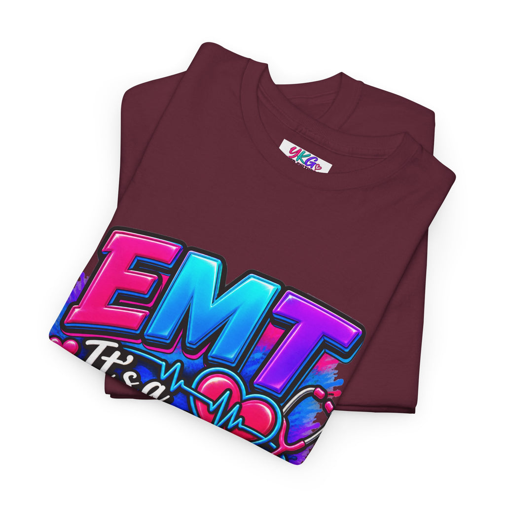 EMT T-Shirt — “It’s a Calling, Not Just a Job” Colorful EMS Tee