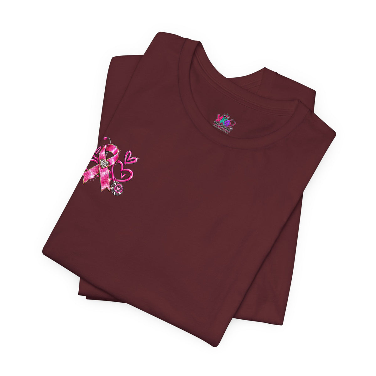 Hope Looks Good On Healthcare Workers T-Shirt — Breast Cancer Awareness Healthcare Tee