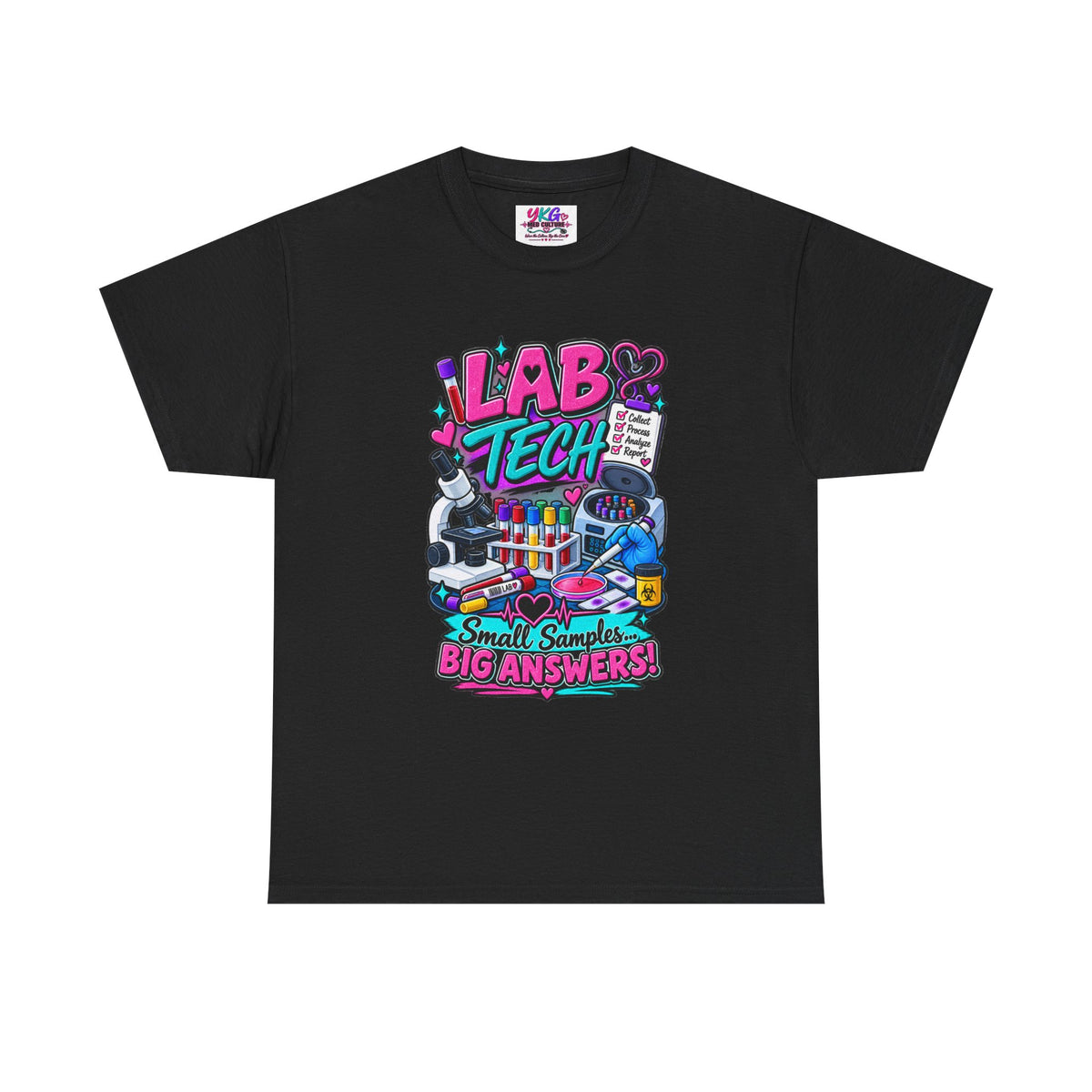 Lab Tech T-Shirt — “Lab Tech: Small Samples, Big Answers” Graphic Tee