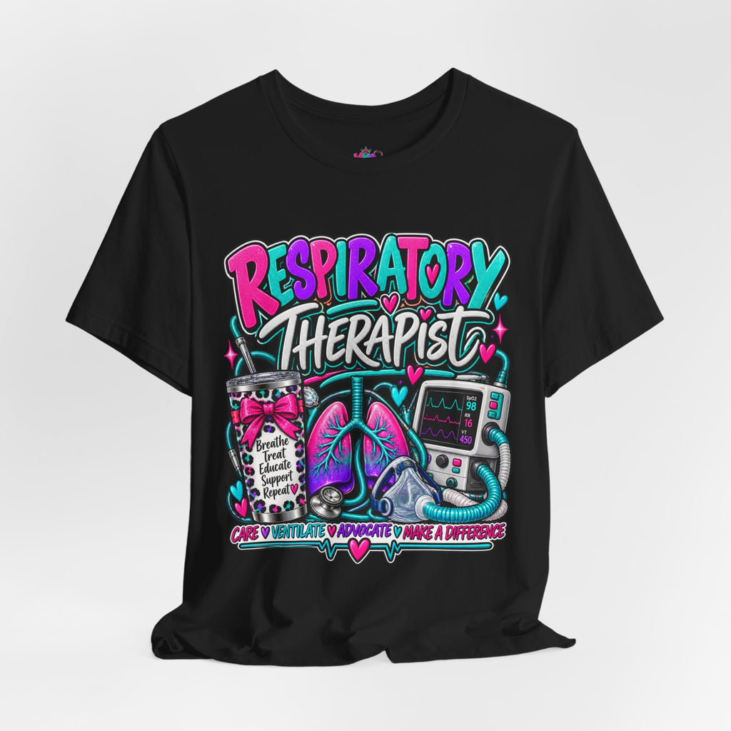 Respiratory Therapist T‑Shirt – Colorful Medical Tech Design (Respiratory Therapist)
