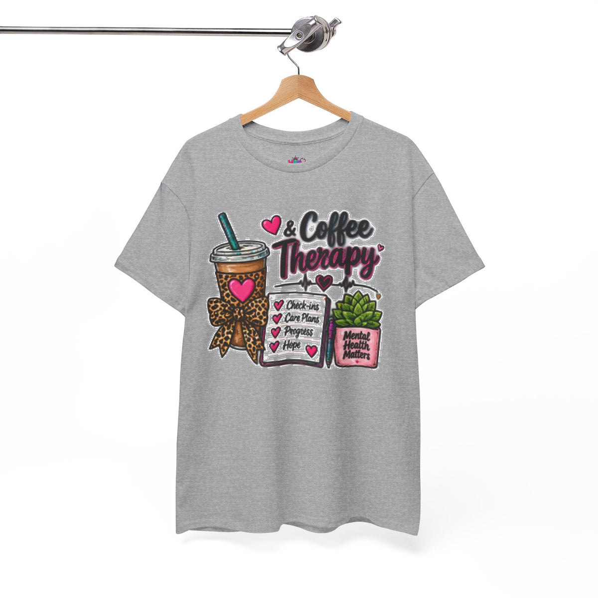Coffee Therapy T-Shirt — Coffee, Plants & Self-Care Graphic Tee