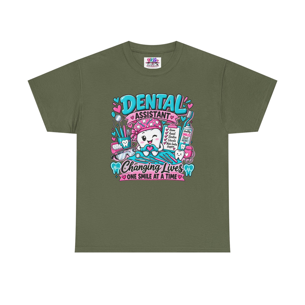 Dental Assistant T-Shirt — "Changing Lives One Smile at a Time"