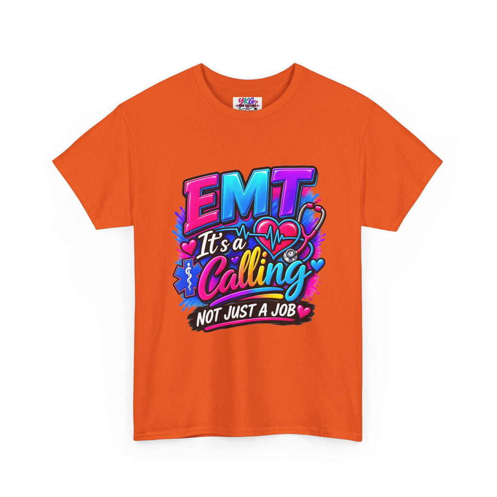 EMT T-Shirt — “It’s a Calling, Not Just a Job” Colorful EMS Tee