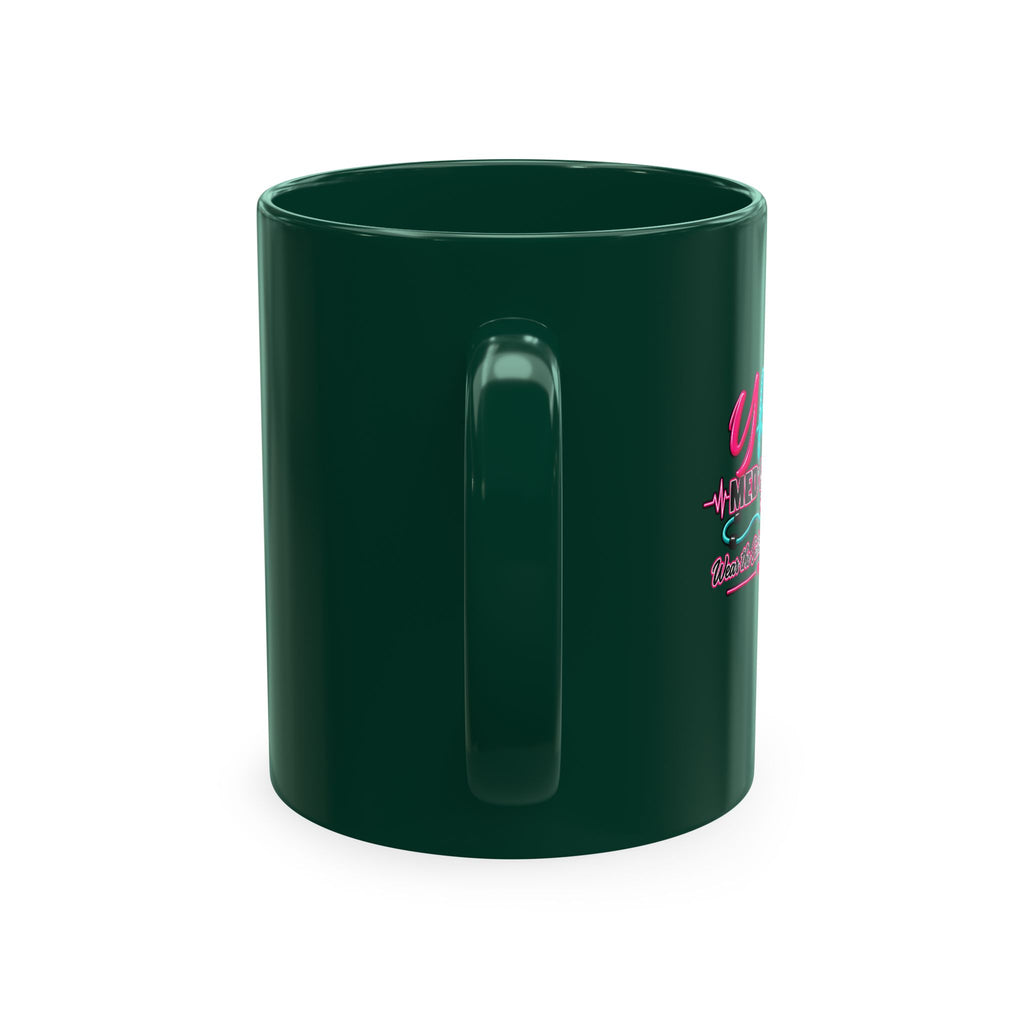 Grateful Thankful Blessed Nurse Mug — Floral Stethoscope Ceramic Coffee Cup