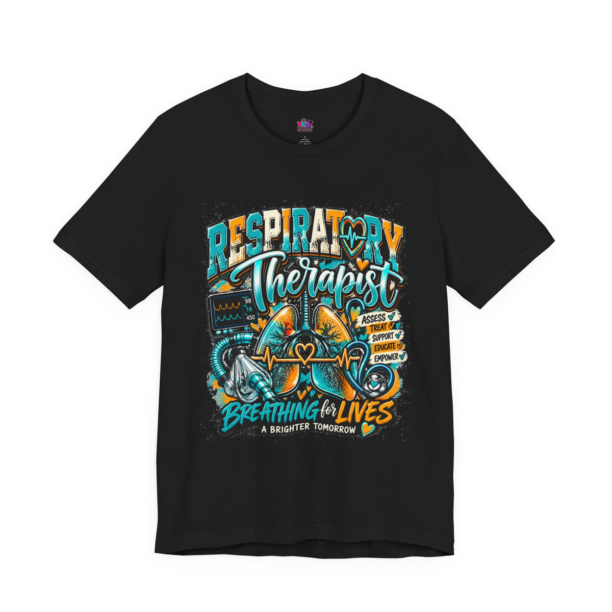 Respiratory Therapist T‑Shirt – 'Breathing for Lives' Medical Crew Tee