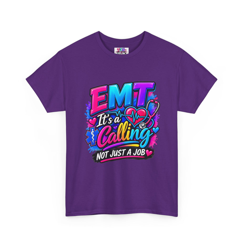 EMT T-Shirt — “It’s a Calling, Not Just a Job” Colorful EMS Tee