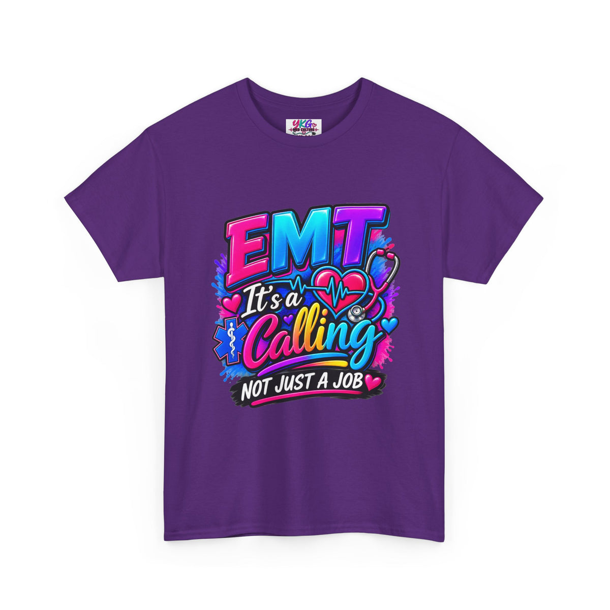 EMT T-Shirt — “It’s a Calling, Not Just a Job” Colorful EMS Tee