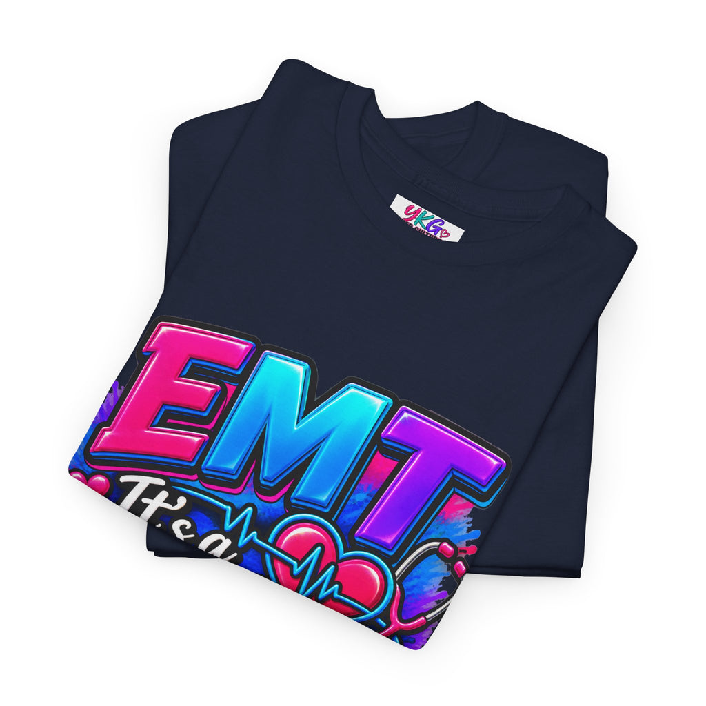 EMT T-Shirt — “It’s a Calling, Not Just a Job” Colorful EMS Tee