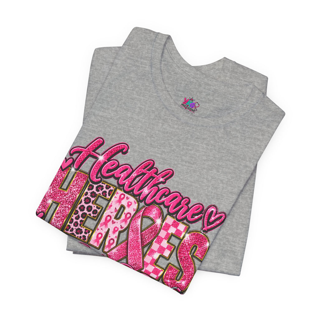 Breast Cancer Awareness Healthcare Heroes Tee — "Together We Fight" Pink Ribbon Shirt