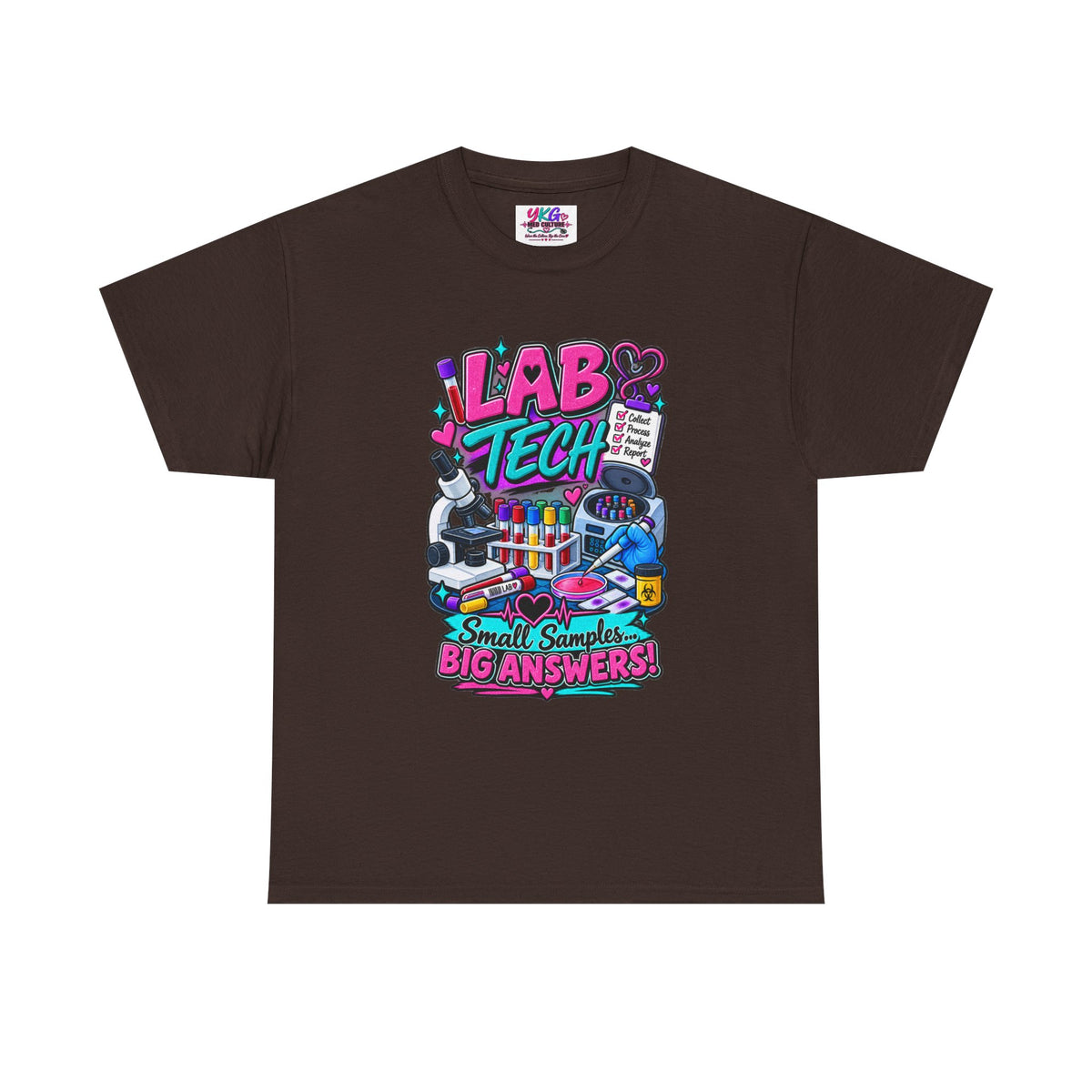 Lab Tech T-Shirt — “Lab Tech: Small Samples, Big Answers” Graphic Tee