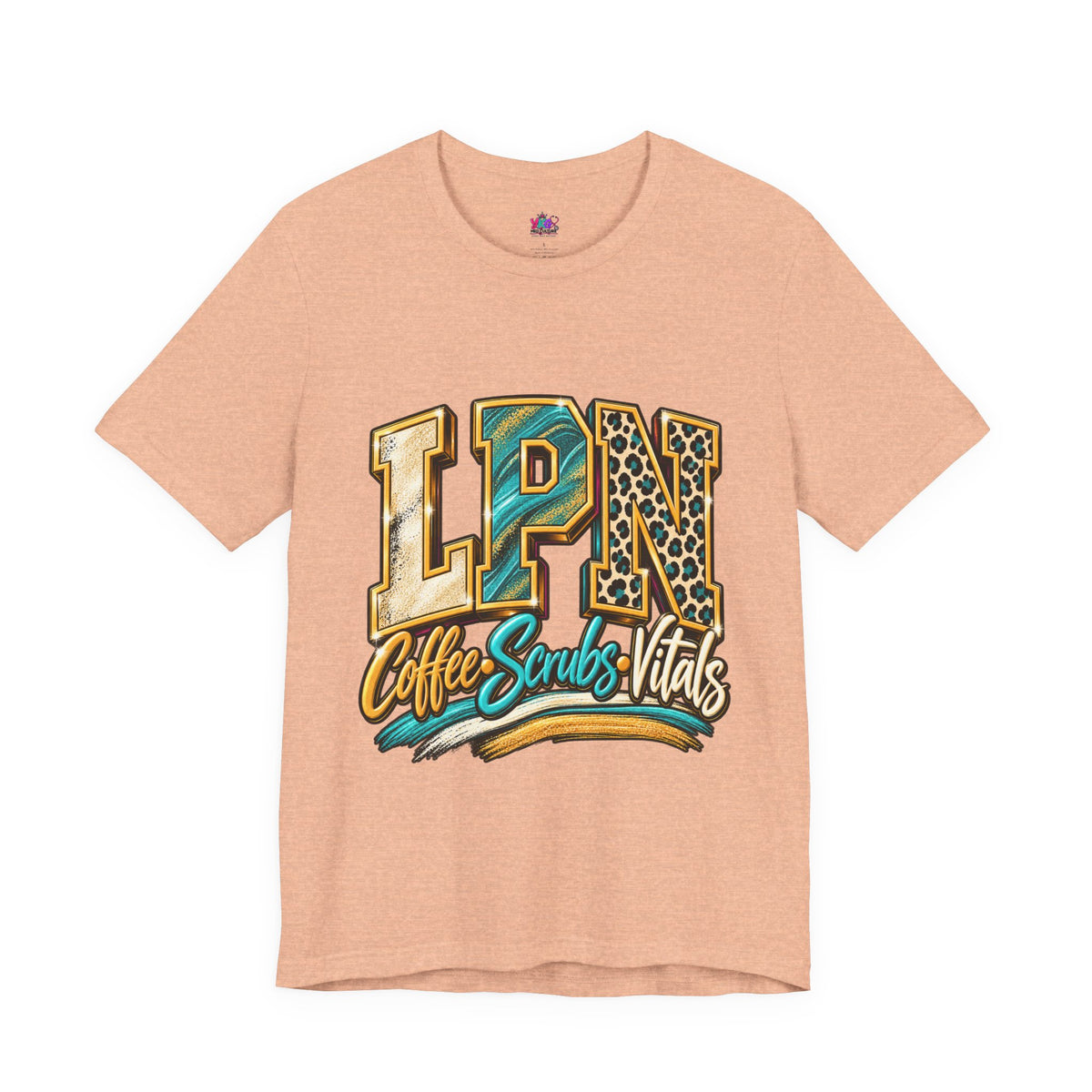 LPN Coffee Scrubs Vitals Tee — Nurse Graphic T-Shirt for Licensed Practical Nurses