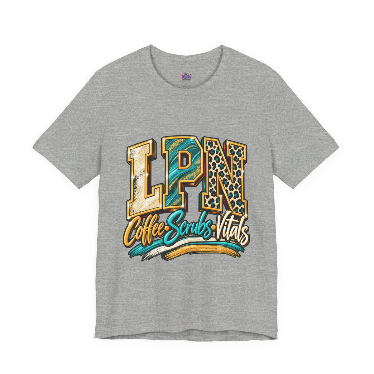 LPN Coffee Scrubs Vitals Tee — Nurse Graphic T-Shirt for Licensed Practical Nurses