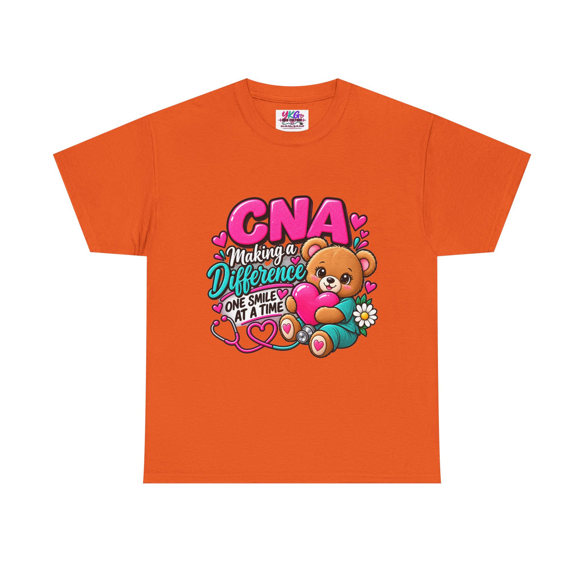 CNA Making a Difference Teddy T‑Shirt — Cute Caregiver Appreciation Tee