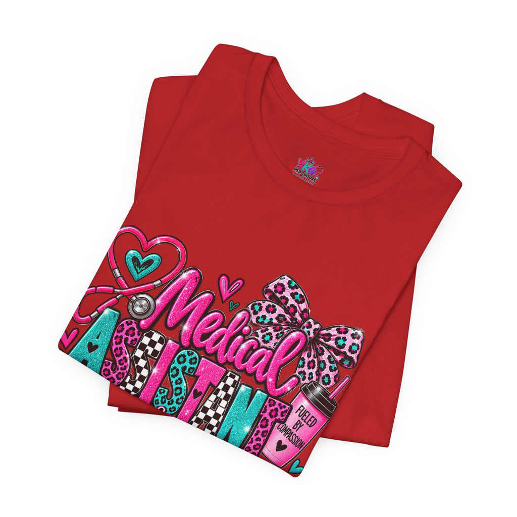 Medical Assistant Appreciation Week T‑Shirt – Cute Pink & Teal Appreciation Tee