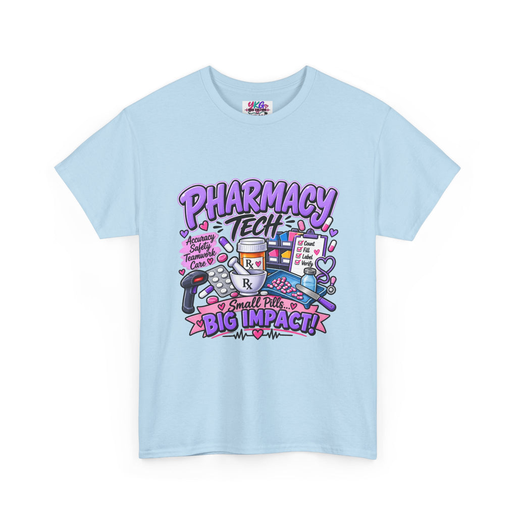 Pharmacy Tech Big Impact T-Shirt — Cute Pharmacy Technician Graphic Tee