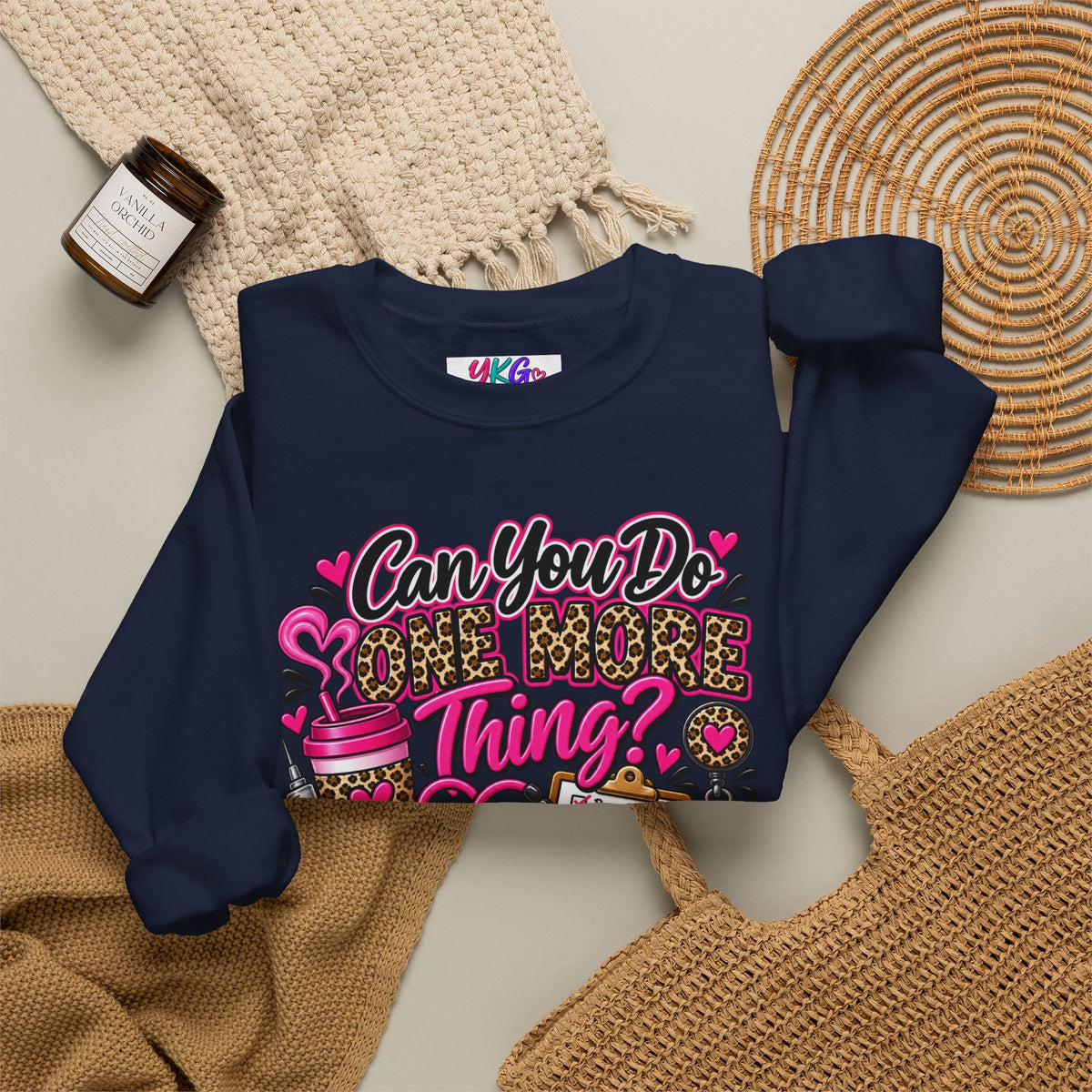 “Can You Do One More Thing? Is Basically My Job Description” Crewneck Sweatshirt
