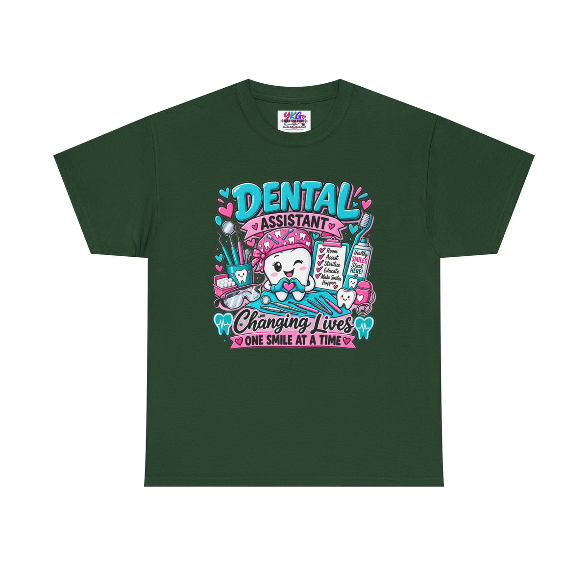 Dental Assistant T-Shirt — "Changing Lives One Smile at a Time"