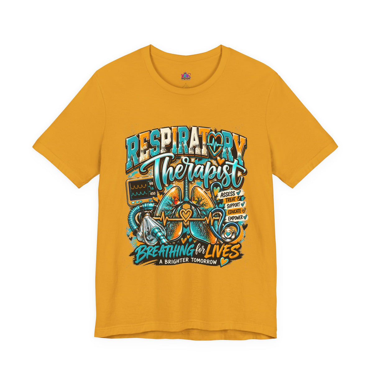 Respiratory Therapist T‑Shirt – 'Breathing for Lives' Medical Crew Tee