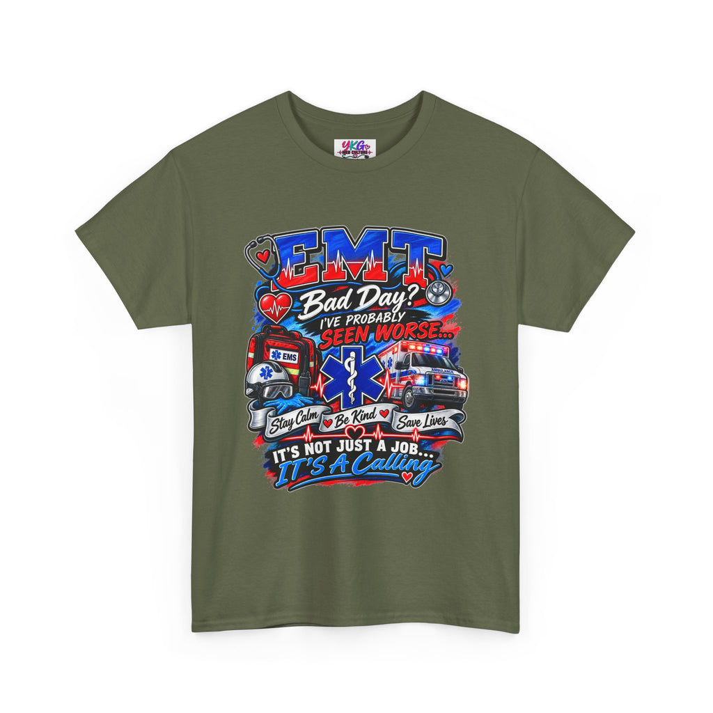 EMT Rescue Tee - "Bad Day? I've Probably Seen Worse" Paramedic Shirt